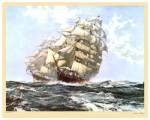 'Ariel' and 'Taeping' by Montague Dawson