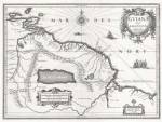 1635 Blaeu Map Guiana, Venezuela, and El Dorado