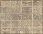1739 Bretez - Turgot View and Map of Paris, France