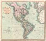 1806 Cary Map of the Western Hemisphere