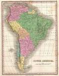 1827 Finley Map of South America
