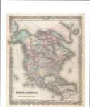 1855 Colton Map of North America