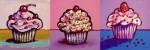 3 Cupcakes by Howie Green