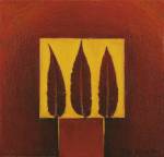 3 Feathers in a Square by Pascale Nesson