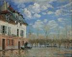 A Boat During the Flood at Port Marly, 1876 by Alfred Sisley