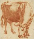 A Cow Grazing by Adriaen van de Velde