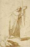 A Monk Carrying a Cross by Bartolome Esteban Murillo
