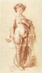A Nude Woman with a Snake, c. 1637 by Harmensz Van Rijn Rembrandt