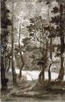 A Path Leading into a Forest Clearing by Nicholas Poussin