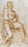 A Seated Man by Bernardino Poccetti