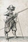 A Soldier on Guard Blowing Out a Match by Jacques De Gheyn