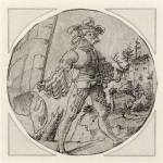 A Standard Bearer before a Castle