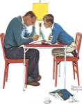 A Tough One by Norman Rockwell