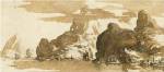 A View of Mountains across a Lake by Jacques Callot