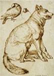 A Wolf and Two Doves by Sinibaldo Scorza