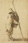 A Young Herdsman Leaning on His Houlette by Herman Saftleven