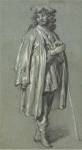 A Young Man Standing by Govaert Flinck