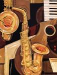Abstract Sax - mini by Paul Brent
