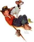Adventurers Between Adventures by Norman Rockwell
