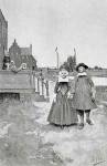 Along the Canal in Old Manhattan, illustration from 'The Evolution of New York' by Howard Pyle