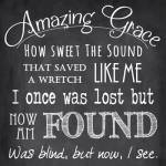 Amazing Grace Chalkboard by Veruca Salt
