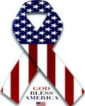 American Flag and Ribbon