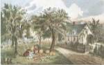 American Homestead Autumn by Currier and Ives