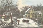 American Homestead Winter by Currier and Ives