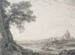 An Extensive View of Rome from the Orti della Pineta Sacchetti by Giovanni Lusieri