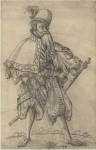 An Officer of the Rank of "Oberster Feldprofoss" in the Imperial Army by Jost Amman