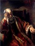 An Old Man in an Armchair by Harmensz Van Rijn Rembrandt