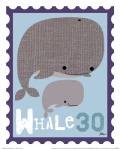 Animal Stamps - Whale by Jillian Phillips