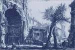 Antique Blue View II by Francesco Piranesi