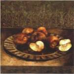 Apples on a Charger by Linda Thompson