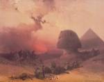 Approach of the Simoon, Desert of Gizeh by David Roberts