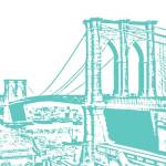Aqua Brooklyn Bridge by Veruca Salt