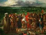 Arab Comedeans, 1848 by Eugene Delacroix