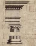 Architectural Rendering II Burlap Sepia Crop by Wild Apple Portfolio