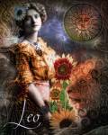 Art Nouveau Zodiac Leo by Color Bakery
