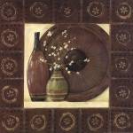 Asian Still Life With Border I by Jo Moulton
