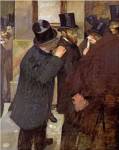 At the Stock Exchange by Edgar Degas