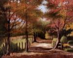 Autumn Country Road by Lene Alston Casey