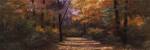 Autumn Road Panel by Diane Romanello