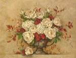 Autumn Rose Urn by Barbara Mock