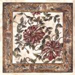 B Aldine - Zinnia Tapestry Size 26x26 by B. Aldine