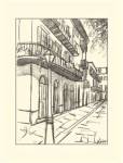 B&W Sketches of Downtown I by Ethan Harper