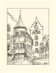 B&W Sketches of Downtown II by Ethan Harper