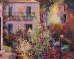 Balcony with Flowers by La Foret
