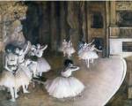 Ballet Rehearsal on the Stage, 1874 by Edgar Degas