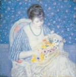 Basket of Flowers by Frederick Carl Frieseke